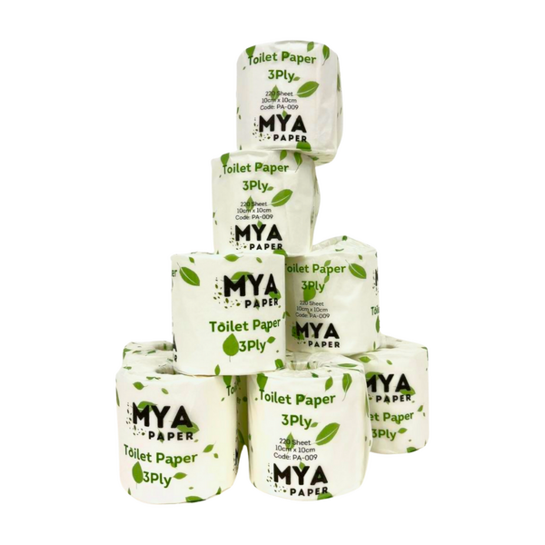 MYA 3 Ply Paper Premium Toilet Paper - Box of 48
